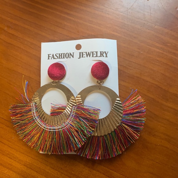 Pierced Hoop Earrings - Picture 2 of 8